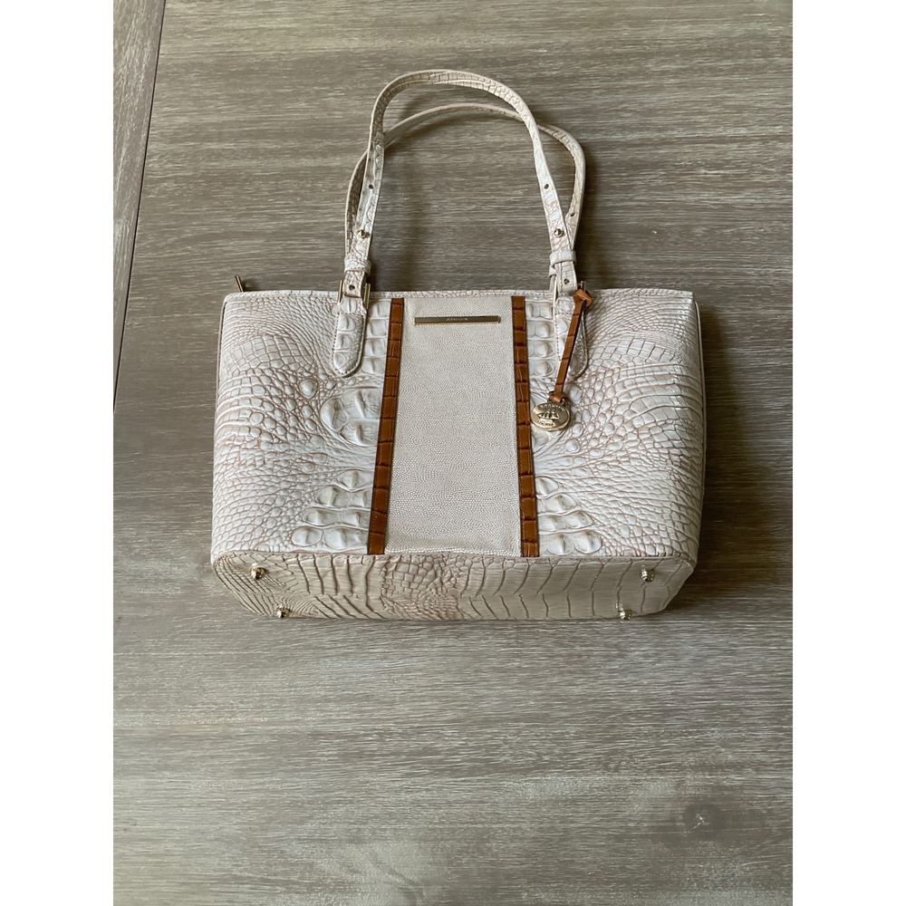 Brahmin Medium Asher Tote Cream Tan Medium New With Tags - Picture 2 of 7